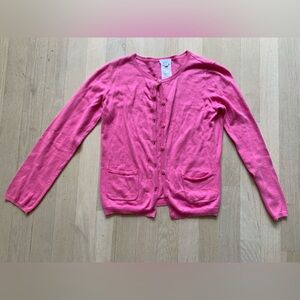 Jacadi French-Designed Soft Cotton Pink Button Down Cardigan Sweater